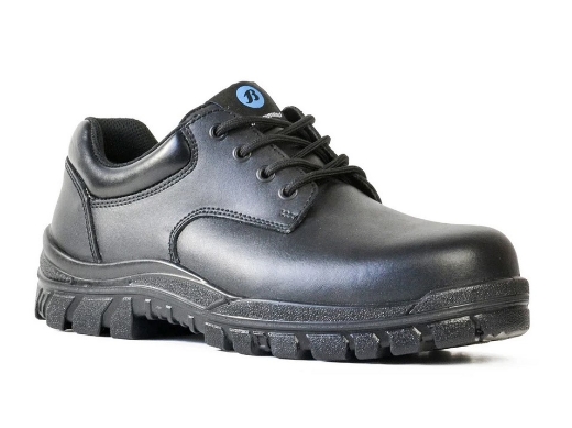 Picture of BATA Naturals Neptune Black Leather Lace Up Safety Shoe
**DISCONTINUED LINE**