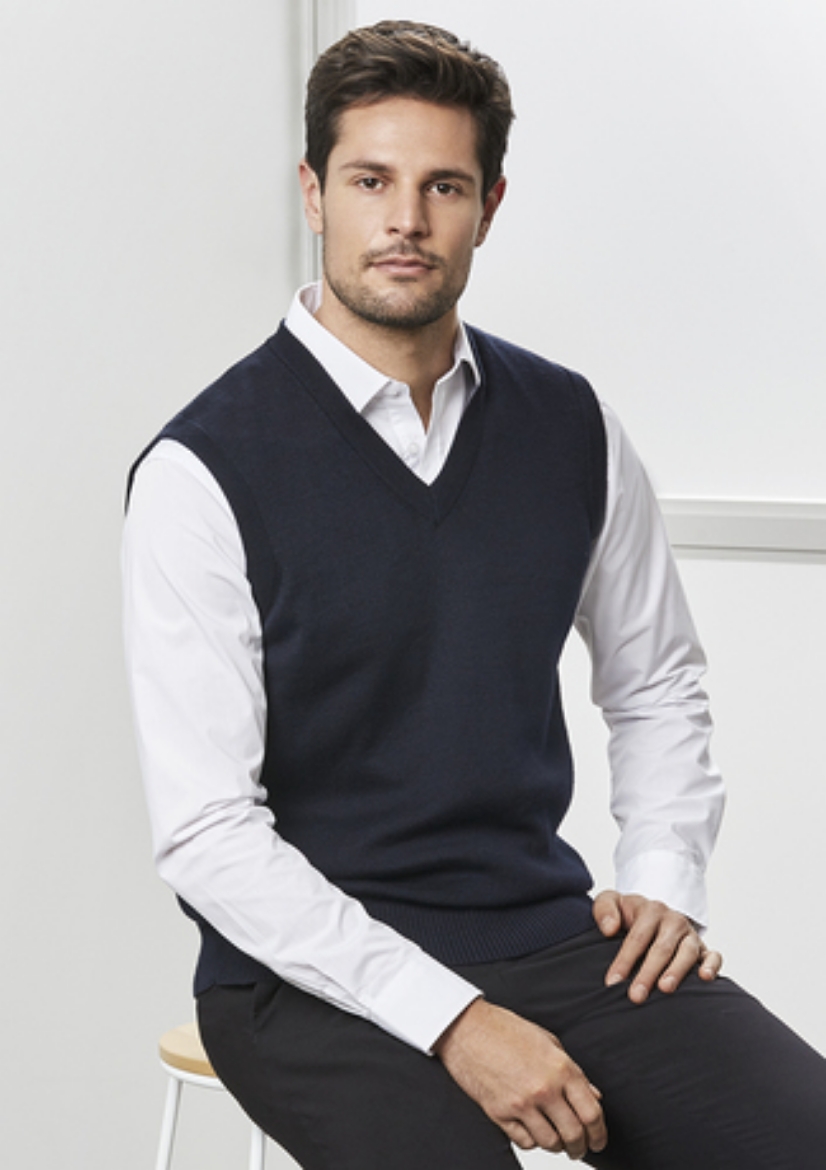 Picture of Biz Collection Mens Woolmix Knit Vest