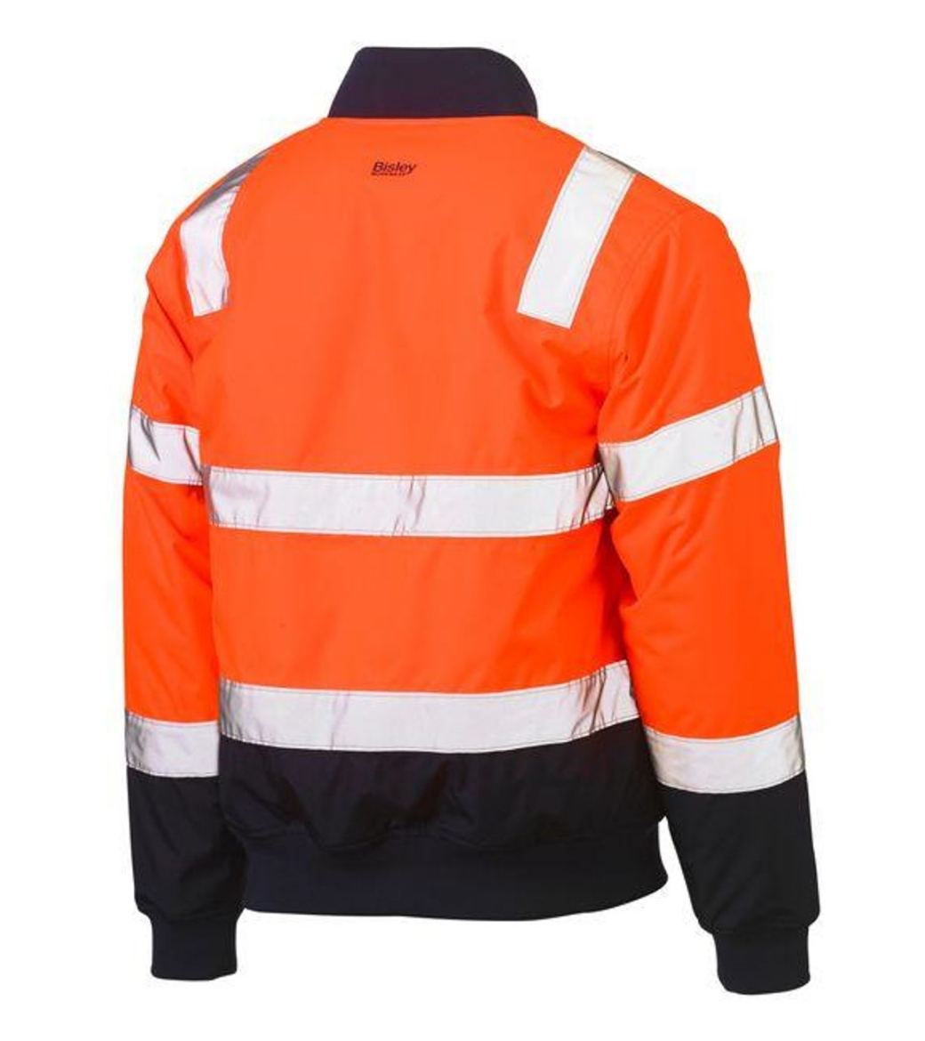 Picture of BISLEY Taped Two Tone Hi Vis Bomber Jacket with Padded Lining