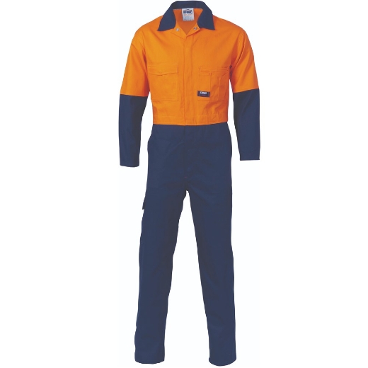 Picture of DNC Hi Vis Two Tone 100% Cotton Coverall 311gsm