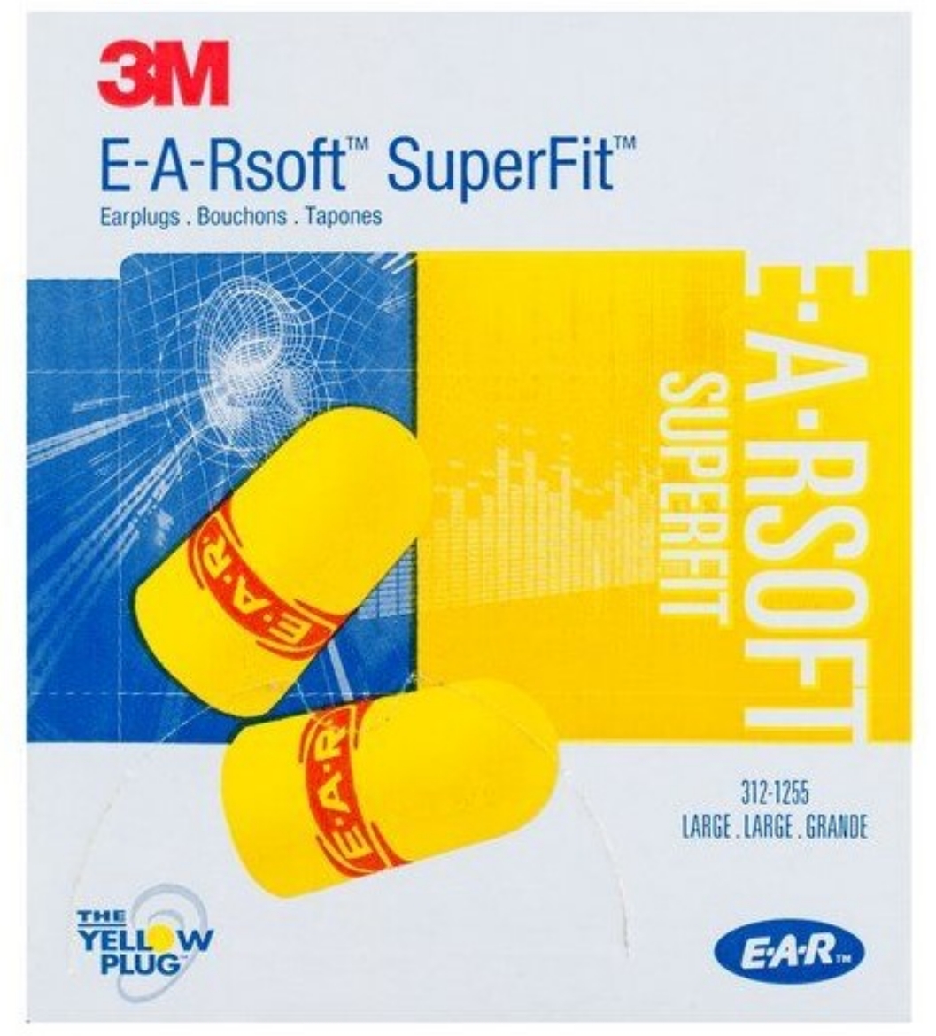 Picture of 3M™ E-A-Rsoft™ Superfit™ Large Uncorded Earplugs SLC80 24dB Class 4 > 70071515061