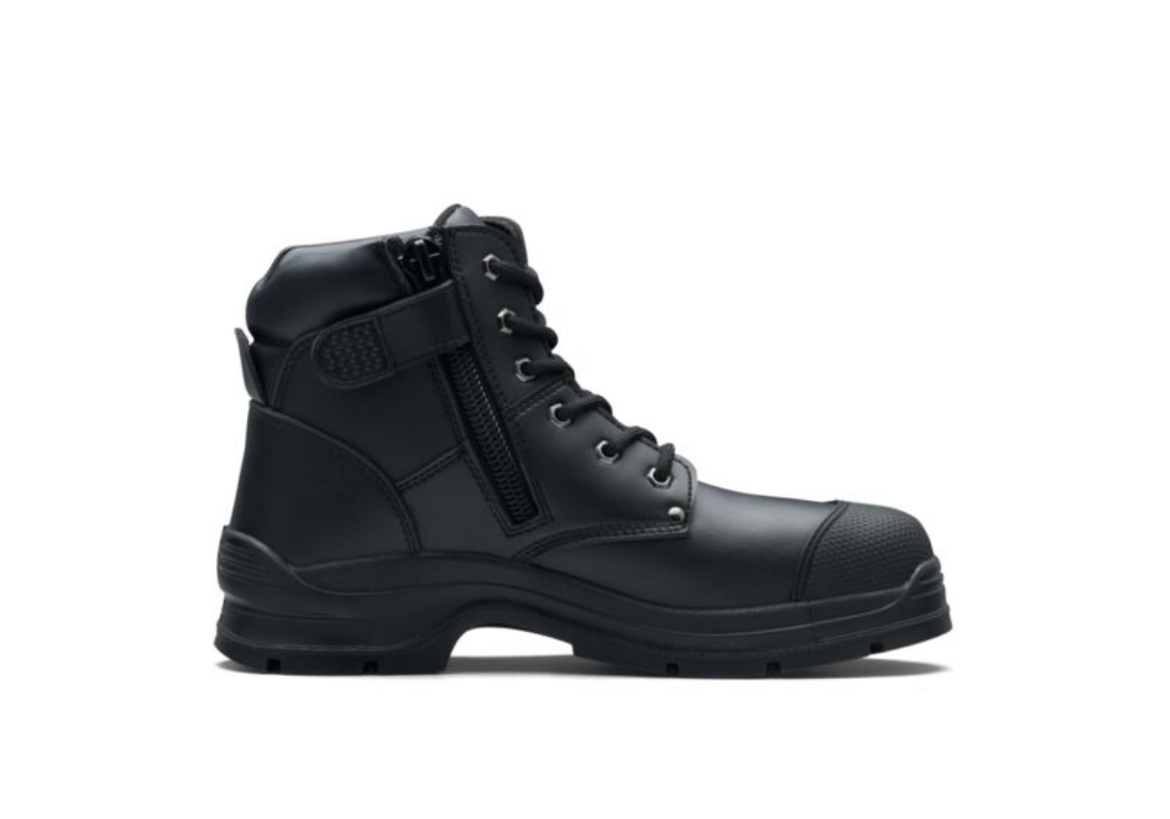 Picture of BLUNDSTONE WORKFIT Black Unisex Microfibre Zip Side Ankle Safety Boot