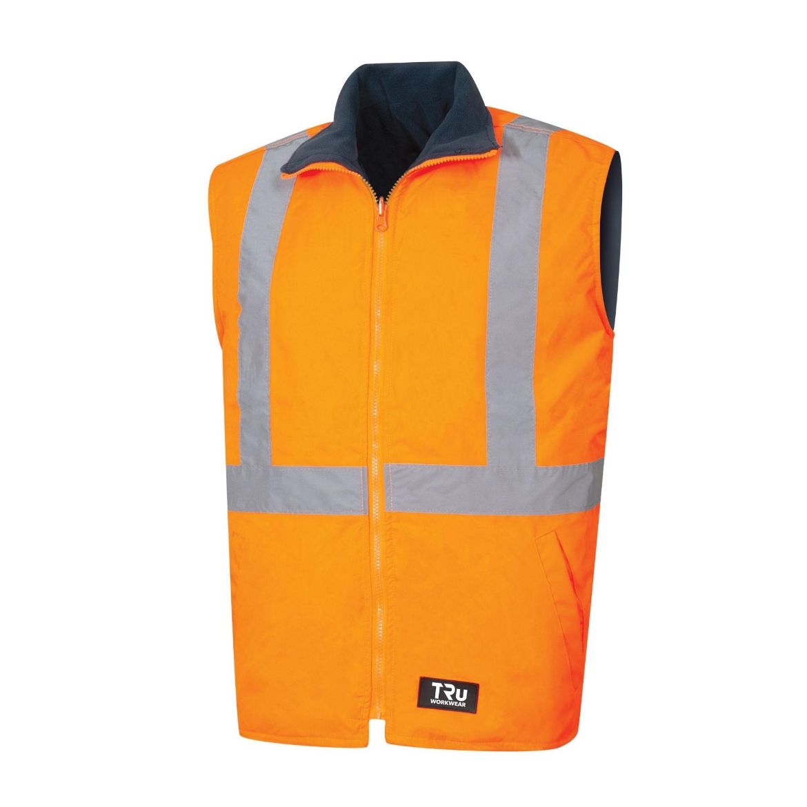 Picture of TRU WORKWEAR Wet Weather Reversible Vest with Reflective Tape
