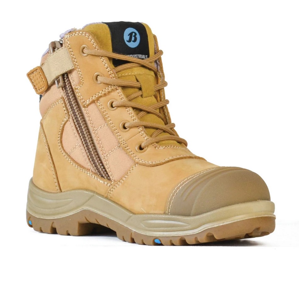 F-504-88017 BATA Dakota Ladies Wheat Nubuck Zip / Lace Safety Boot > US ...