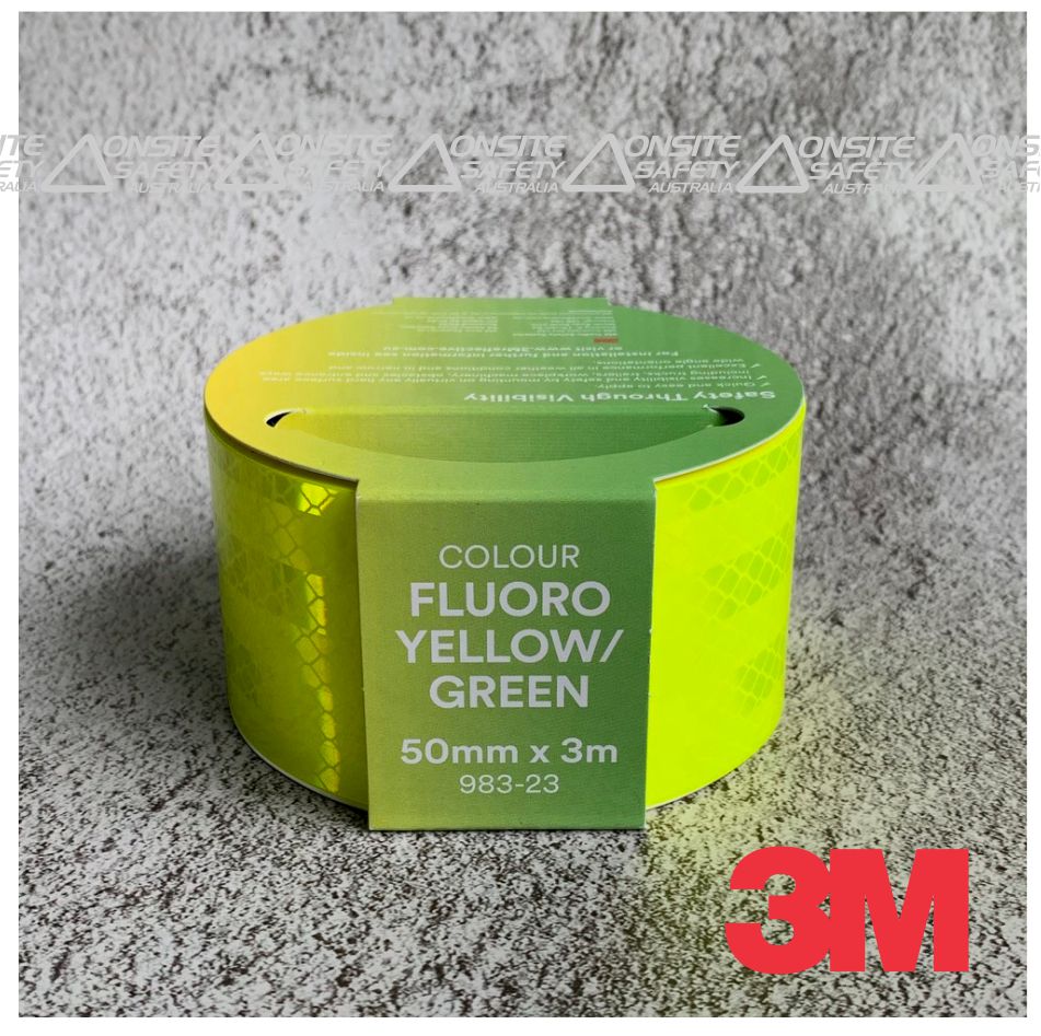 M-3M983-23 3M™ Diamond Grade™ 983-23 Reflective Tape Fluro Yellow/Green ...