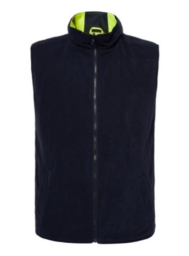 Picture of WORKCRAFT Hi Vis Reversible Fleece Vest with Tape