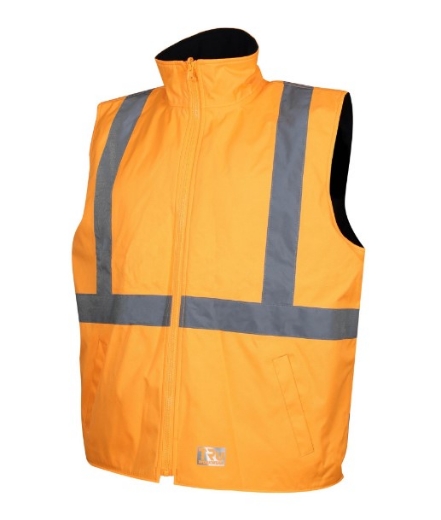 Picture of TRU WORKWEAR 4 in1 Polyester Oxford Jacket with Reflective Tape SP Orange NSW Rail