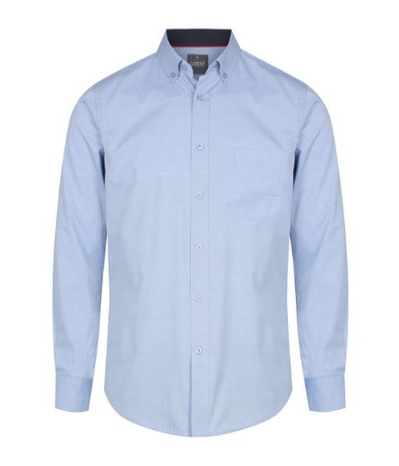 Picture of BRADFORD 1898L FINE OXFORD LONG SLEEVE SHIRT. Contemporary Fit, Internal Collar & Cuff Contrast Trims
FABRIC 60% Cotton, 40% Polyester with Silk Protein & Easy Iron Finish.