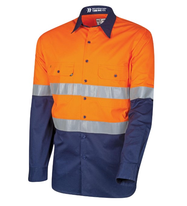 C-CS2000T3 TRU WORKWEAR Core Series Lightweight Vented Hi-Vis Drill ...