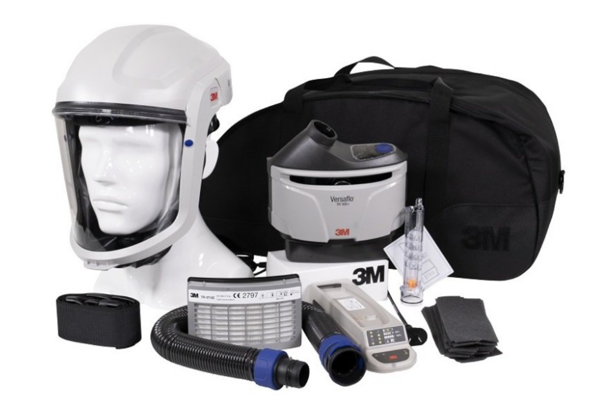 Picture of 3M™ Versaflo™ TR-315A+ PAPR Starter Kit TRM-207C with M-207 Faceshield Flame Resistant Face Seal and Charger > AT010590522