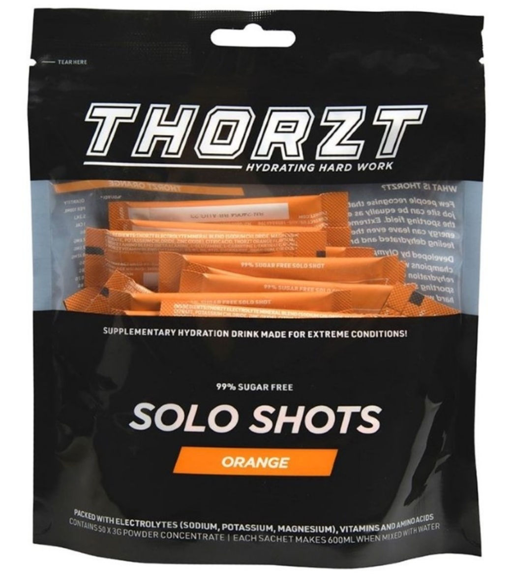 Picture of THORZT 99% Sugar Free Solo Shots 3g/600mL Sachets Orange
