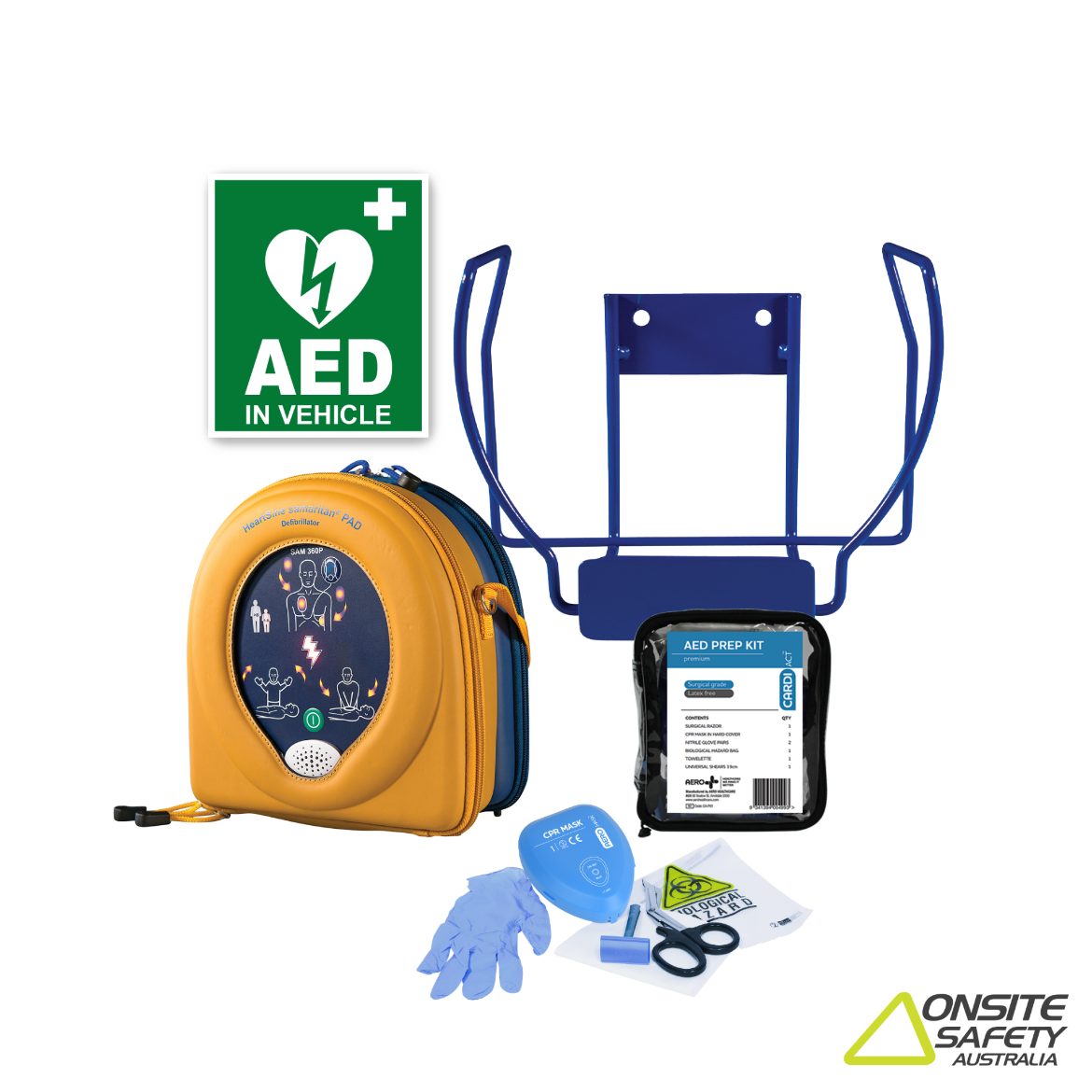Picture of HEARTSINE® Samaritan® AED 360P Fully-Auto Defibrillator VEHICLE KIT