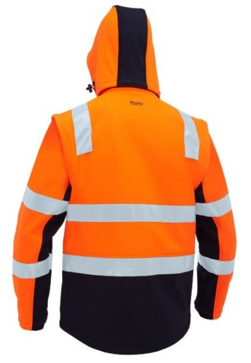 Picture of BISLEY Taped Two Tone Hi Vis 3 in 1 Soft Shell Jacket