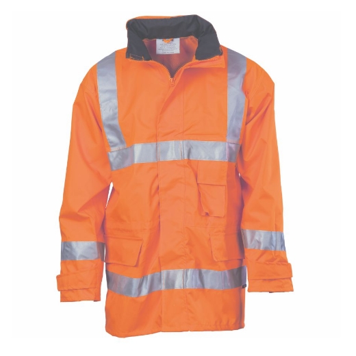 Picture of DNC 300D HiVis D/N Breathable Rain Jacket with 3M R/Tape