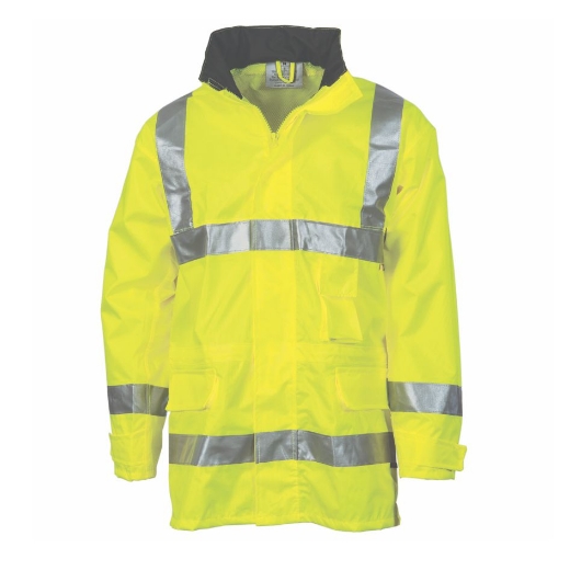 Picture of DNC 300D HiVis D/N Breathable Rain Jacket with 3M R/Tape