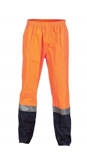 Picture of DNC Hi Vis Two Tone Light Weight Rain Pants with CSR R/Tape