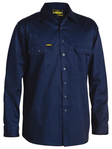 Picture of BISLEY Cool Lightweight Drill Shirt 100% Cotton Preshrunk Drill 155gsm L/S