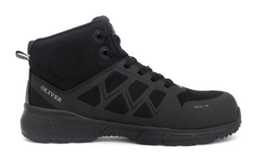 Picture of OLIVER ST40 Series Black Lace Up Sports Boot Water Resistant Synthetic and TPU Materials Fully Non-Metallic
