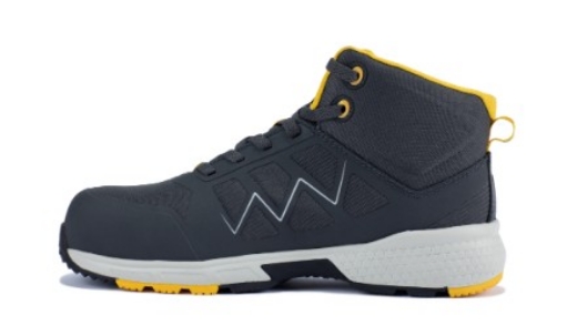 Picture of OLIVER ST40 Series Grey/Yellow Lace Up Sports Boot Water Resistant Synthetic and TPU Materials Fully Non-Metallic