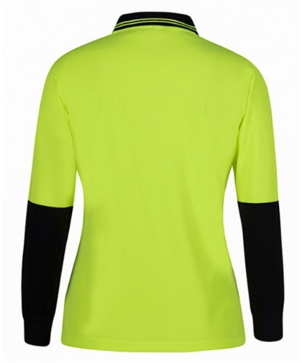 Picture of JB'S WEAR Ladies Hi Vis Comfort Polo Shirt UPF 50+ L/S