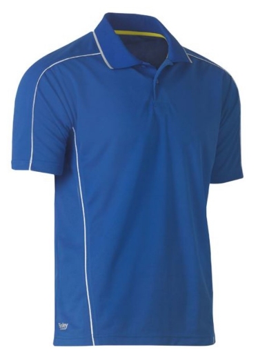 Picture of BISLEY Cool Mesh Polo Shirt with Reflective Piping 100% Polyester Mesh 140gsm S/S
