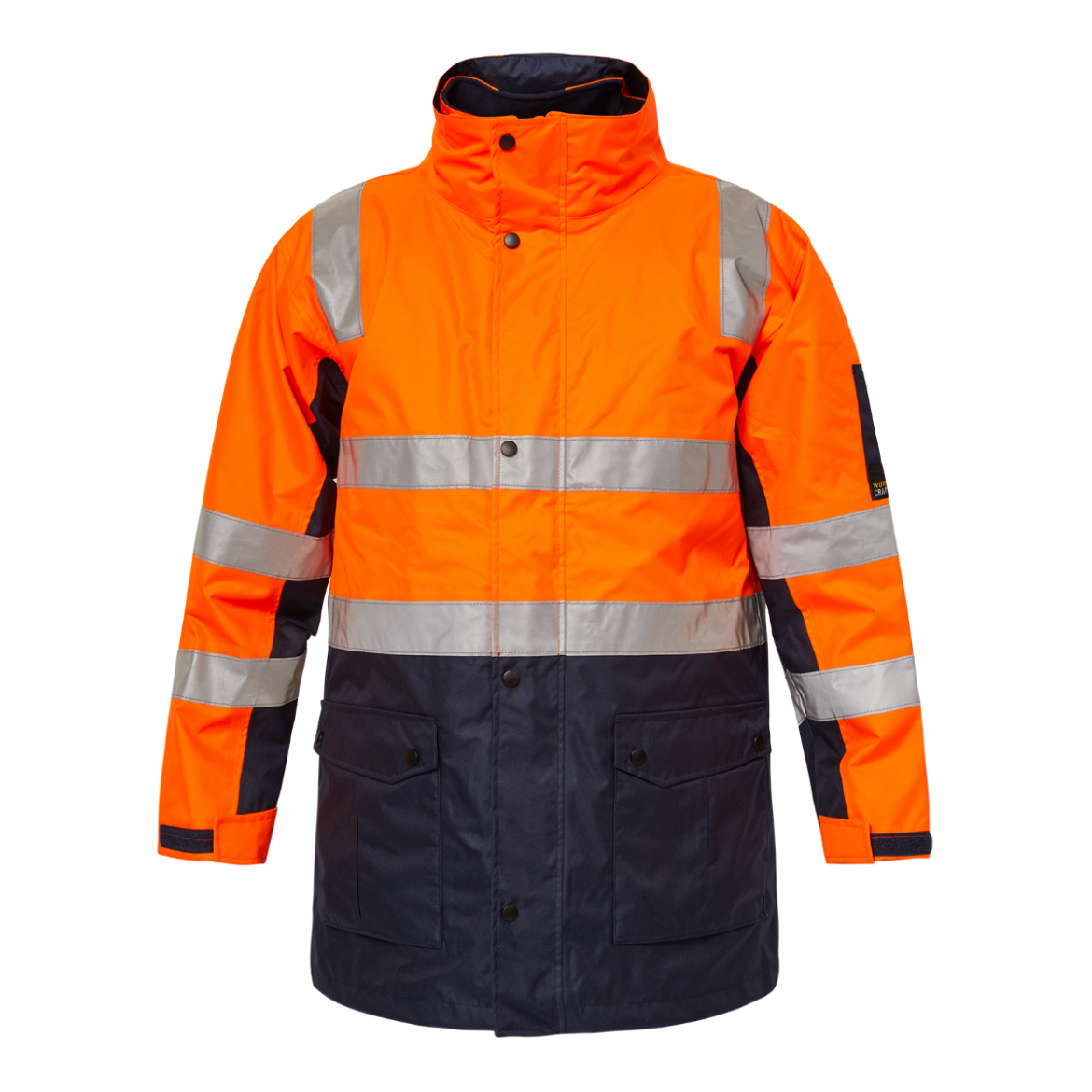 Picture of WORKCRAFT Hi Vis 4 In 1 Jacket with Tape