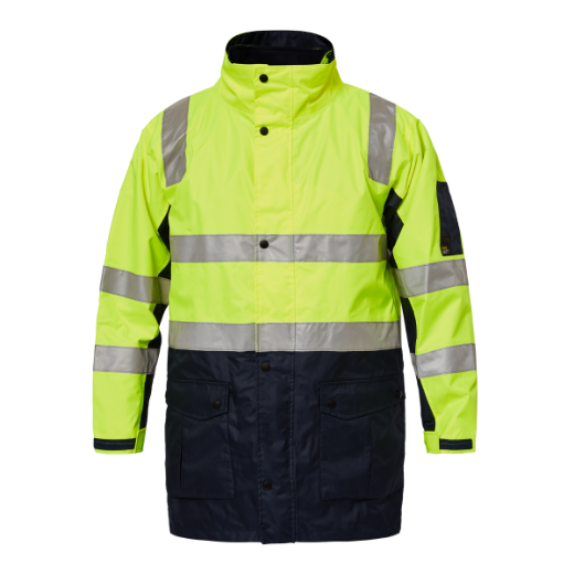Picture of WORKCRAFT Hi Vis 4 In 1 Jacket with Tape