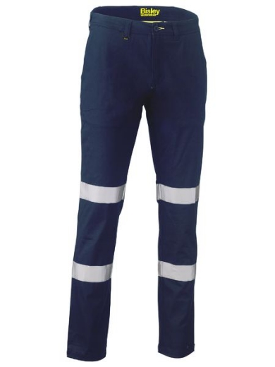 Picture of Bisley Taped Biomotion Stretch Cotton Drill Work Pants