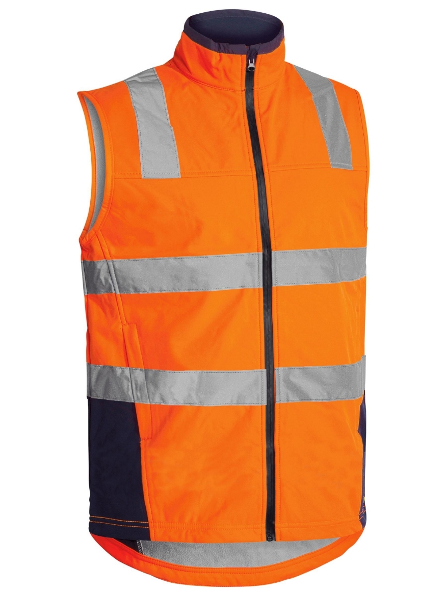 Picture of BISLEY Taped Hi Vis Softshell Vest 310gsm