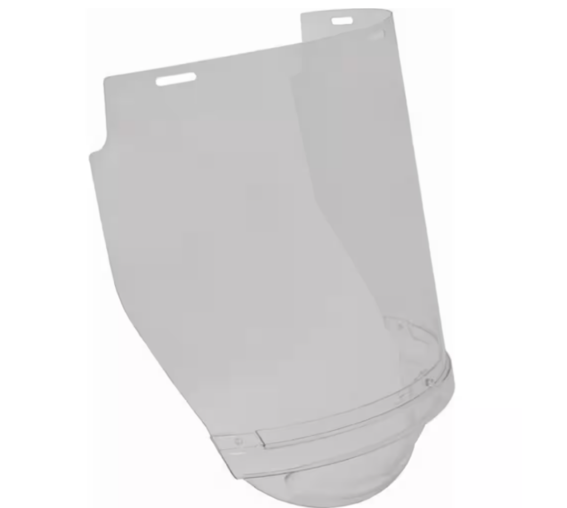 Picture of UNISAFE 1.5mm Polycarb Clear 225mm H x 400mm W Chinguard (V)