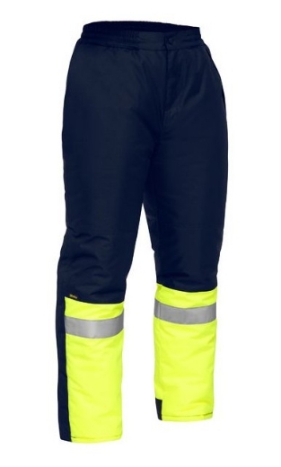 Picture of BISLEY Taped Two Tone Hi Vis Freezer Pants **DISCONTINUED** (WHILE STOCK LASTS)