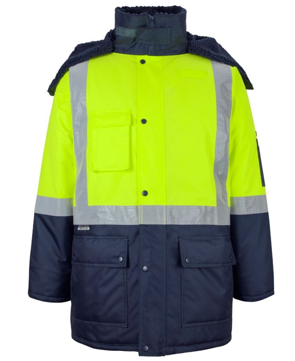 Picture of JB's Wear Hi Vis (D+N) Freezer Jacket Lime/Navy