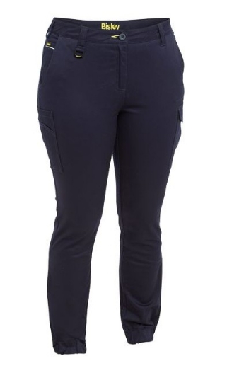 Picture of BISLEY Womens Cotton Cargo Cuffed Pants 280gsm