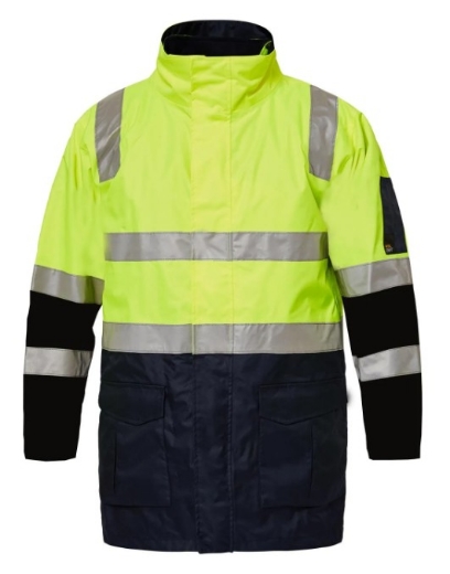 Picture of WORKCRAFT Hi Vis 4 in 1 Reflective Jacket