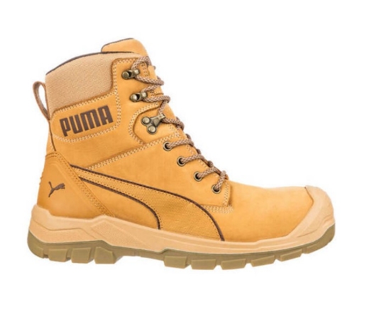 Picture of PUMA Conquest Safety Boot Wheat with Fibreglass Toe Cap Zip Side