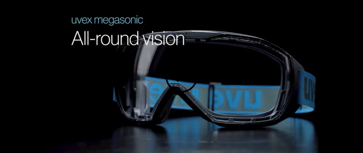 Picture of UVEX Megasonic Goggle Grey/Blue, clear sv exc