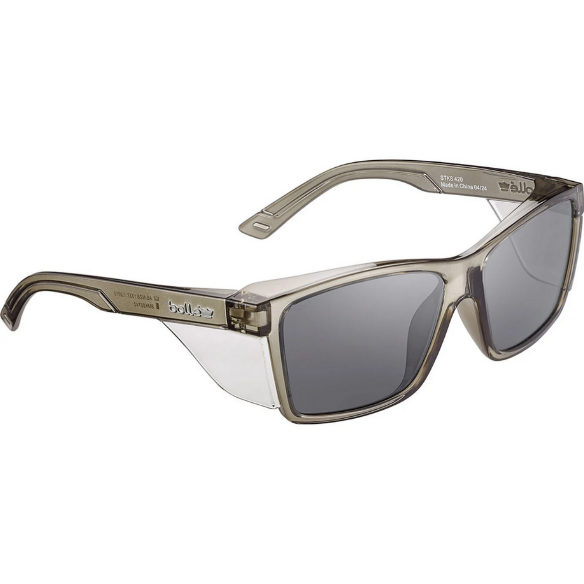 Picture of BOLLE STKS 420 Smoke PC Lens - Platinum (ASAF) - TRANSLUCENT GREY Temples/Frame