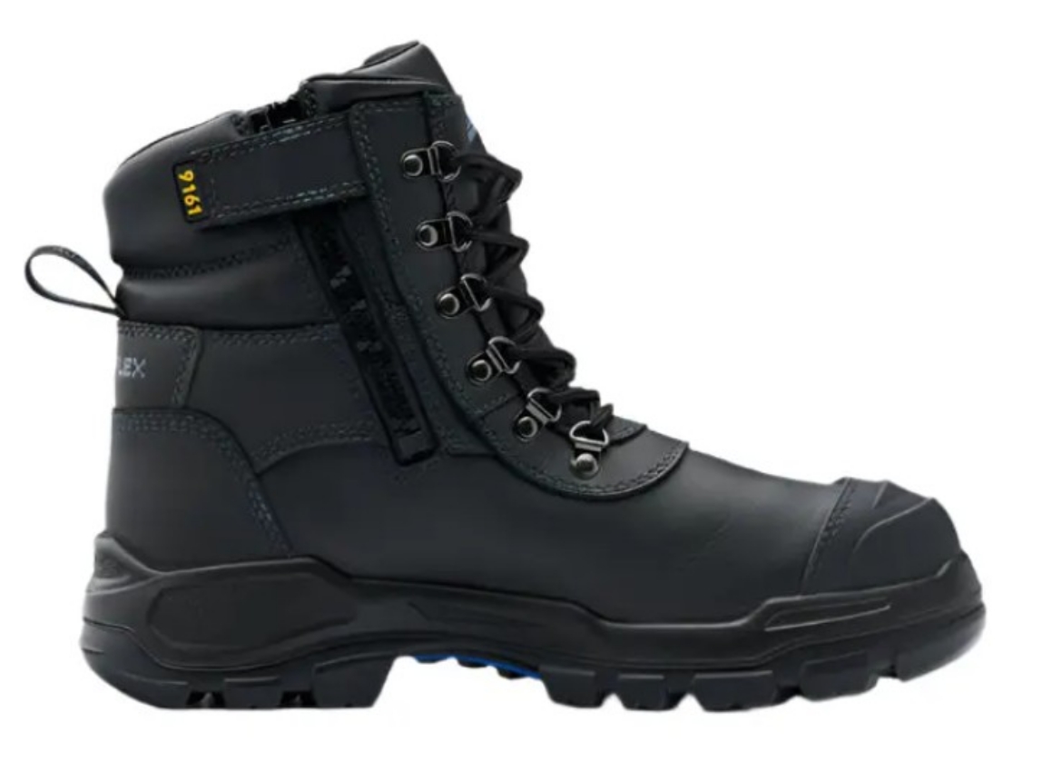 Picture of BLUNDSTONE 150mm RotoFlex Black Chemical Resistant Zip Sided Safety Boot