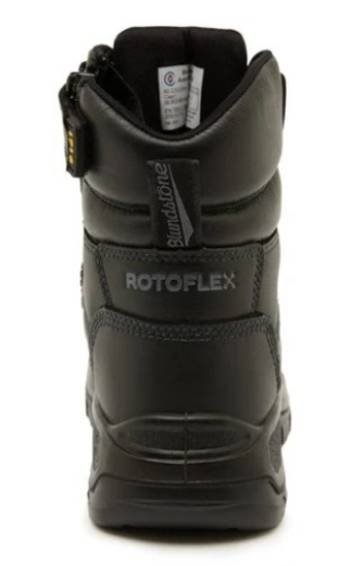 Picture of BLUNDSTONE 150mm RotoFlex Black Chemical Resistant Zip Sided Safety Boot