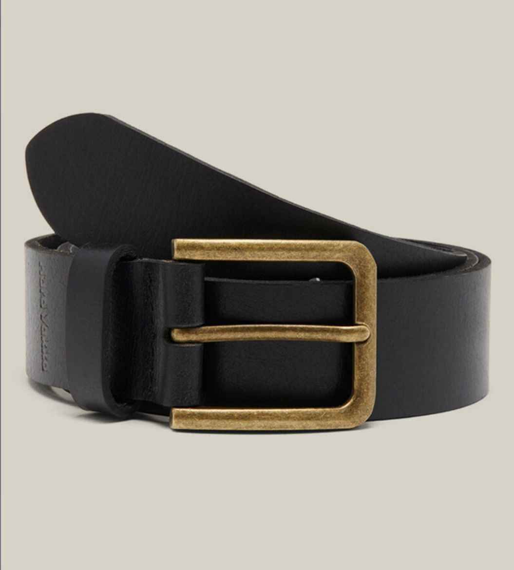 Picture of HARD YAKKA EMBOSSED LEATHER & BRASS BUCKLE BELT