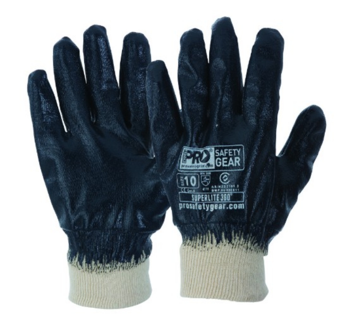 Picture of ProChoice Super-Lite Blue Nitrile Fully Dipped Gloves