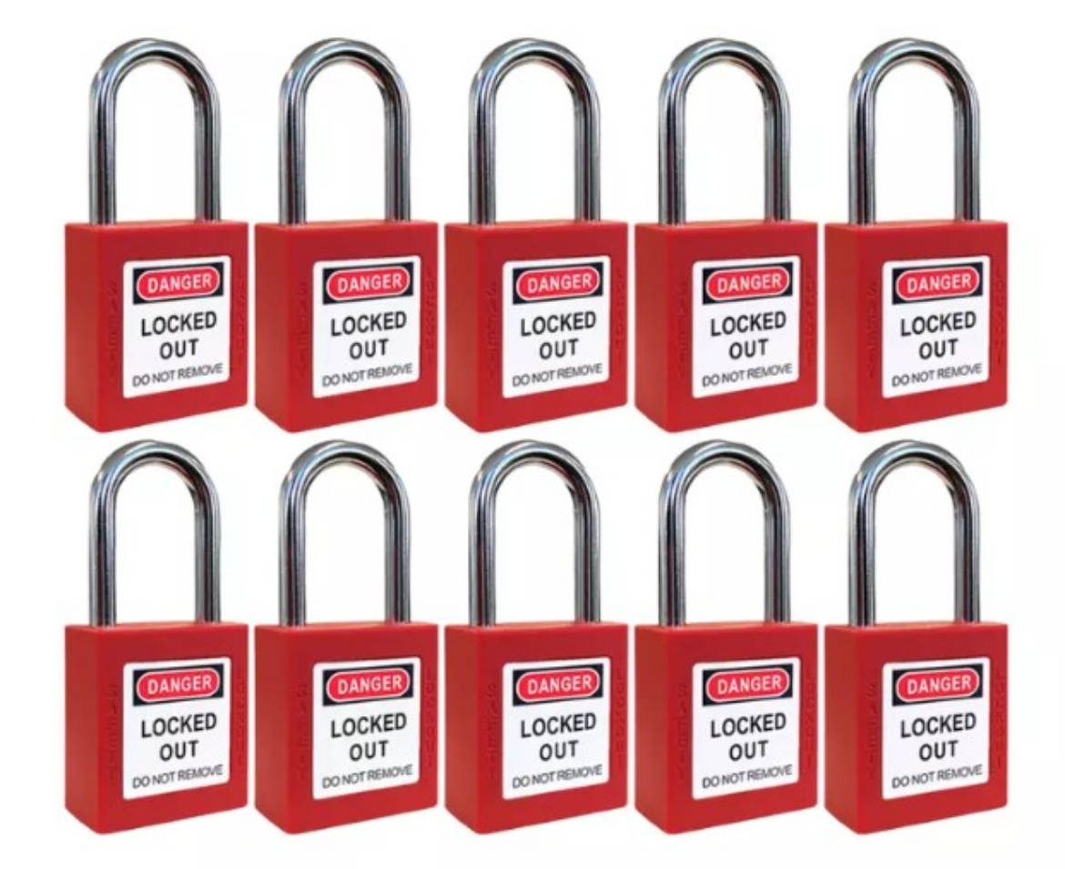 Picture of MasterLock®  S/LOCK 410 KA10 Red (10 Locks Equals 1 Set)
