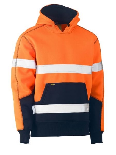 Picture of BISLEY Taped Two Tone Fleece Hoodie Pullover 300gsm