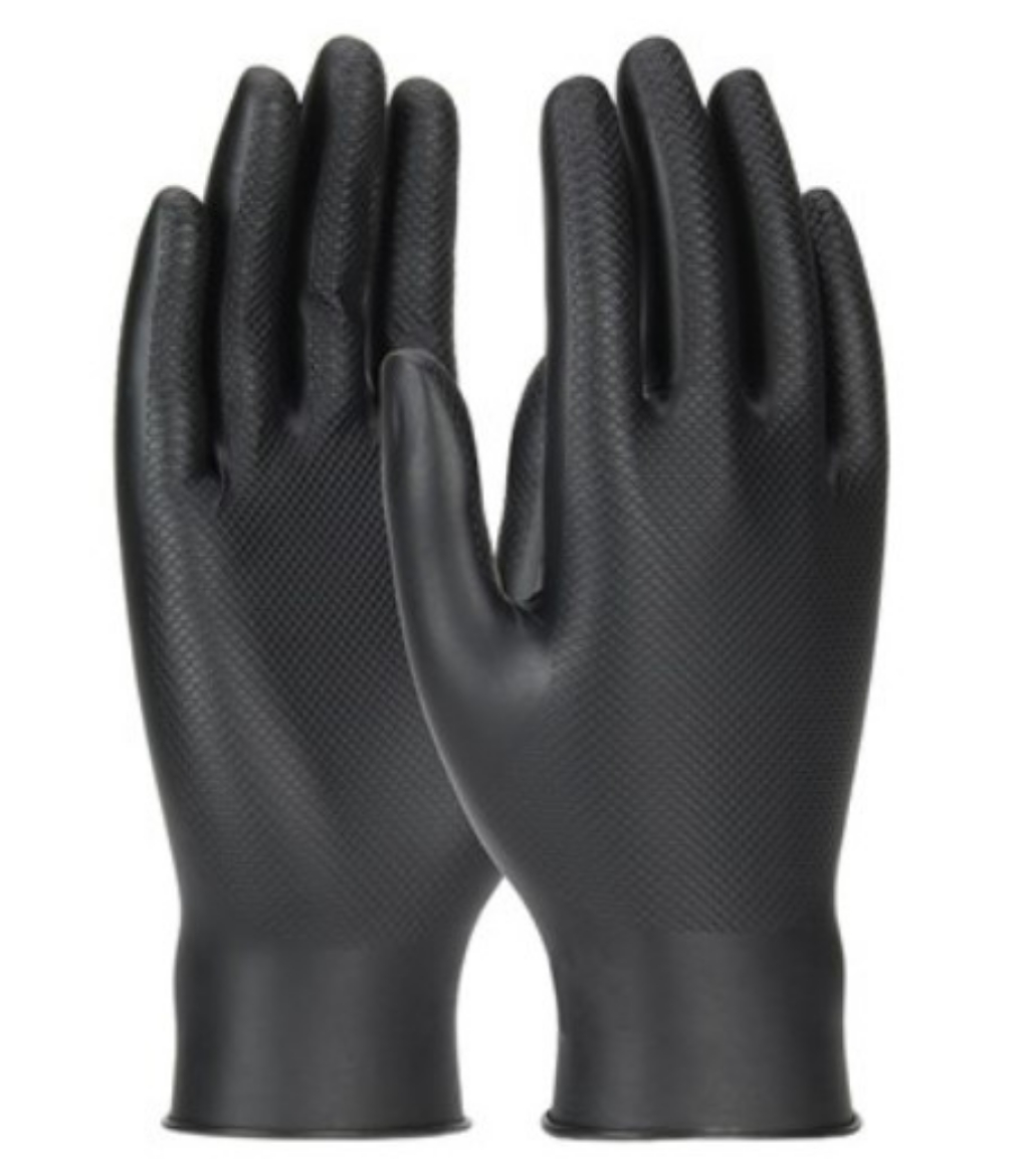 Picture of ProChoice Grippaz Skins Disposable Gloves - Black