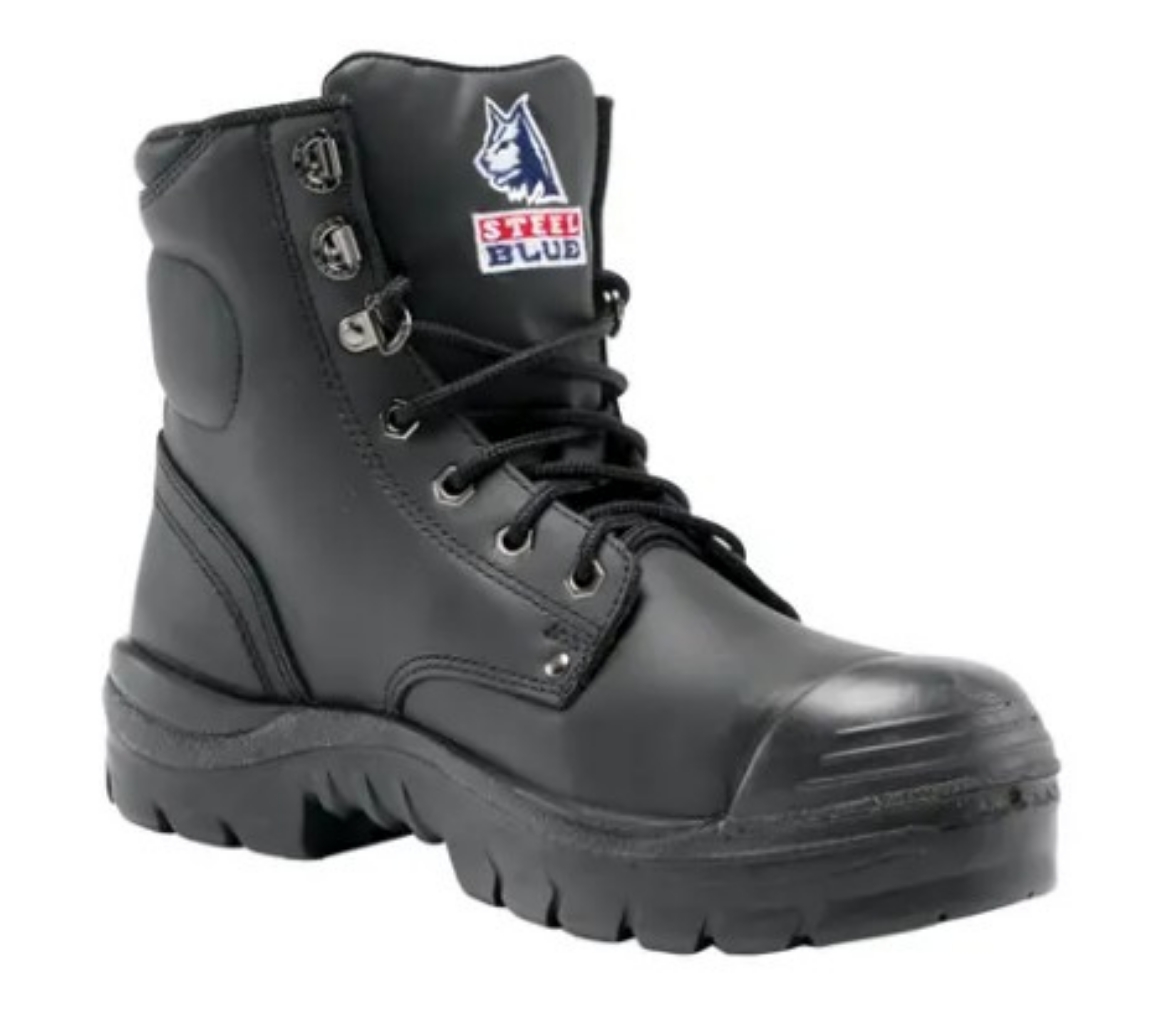 Picture of STEEL BLUE Argyle® Black 150mm Lace Up Nitrile / Bump Cap / PR Midsole
