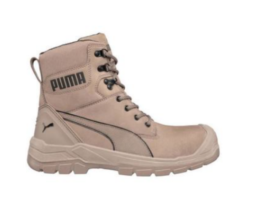 Picture of PUMA Conquest Zip Side Safety Boot Stone with Fibreglass Toe Cap Zip