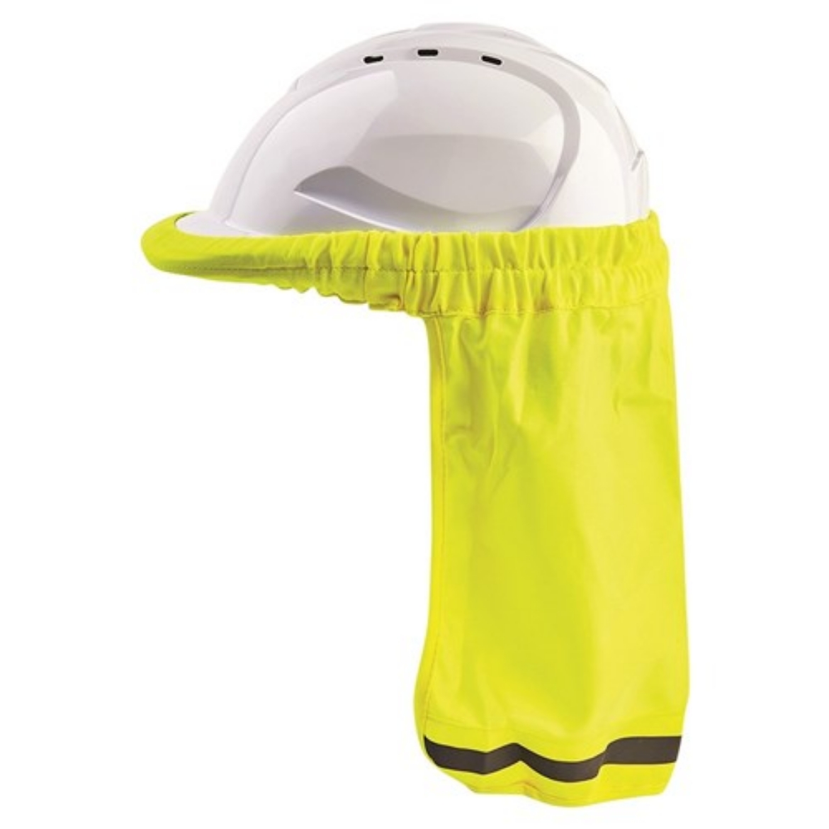 Picture of Hard Hat Neck Sun Shade Fluro Yellow UPF45+