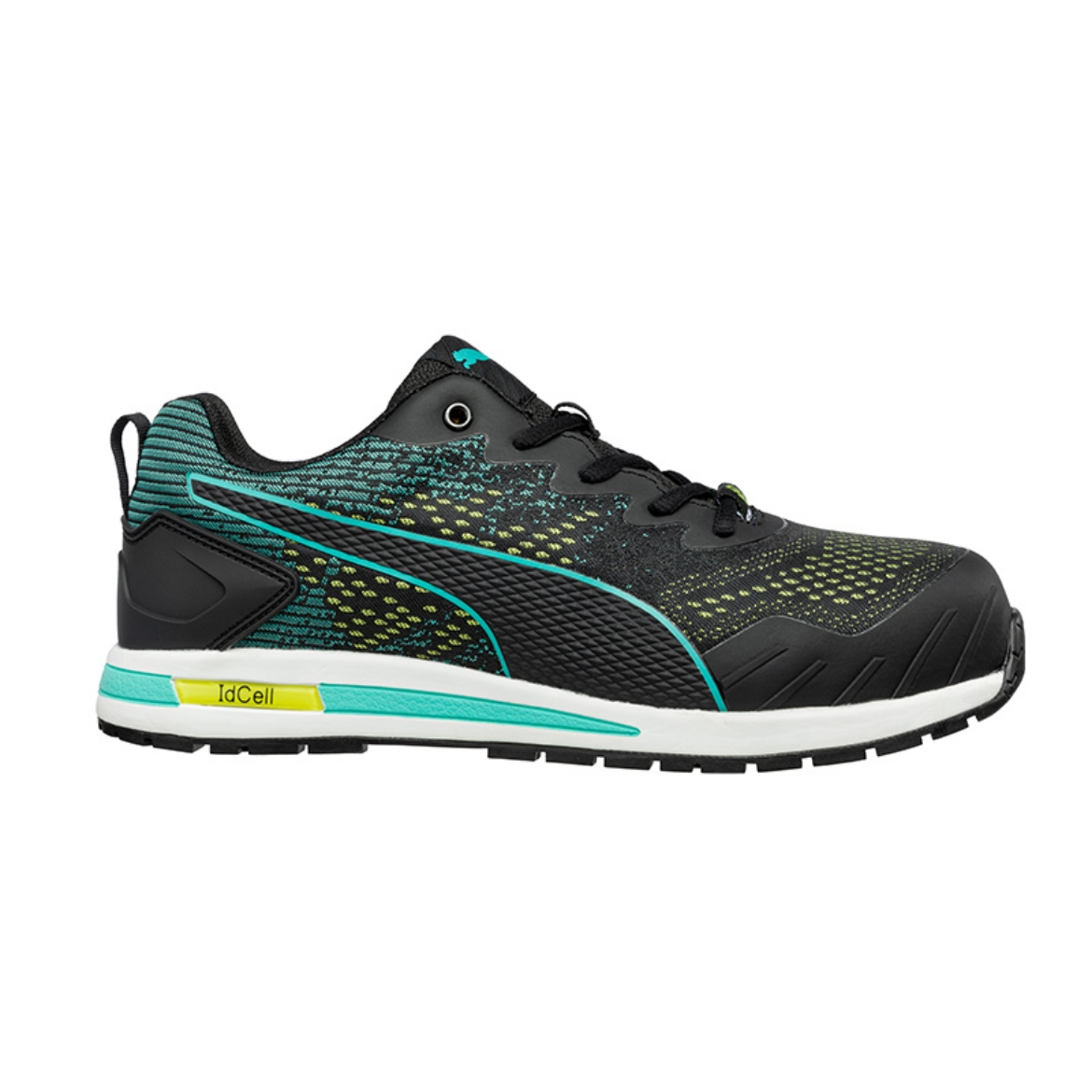 Picture of PUMA Vivid Knit Black/Green Safety Jogger