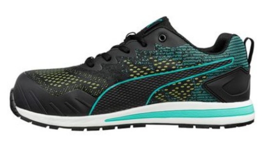 Picture of PUMA Vivid Knit Black/Green Safety Jogger