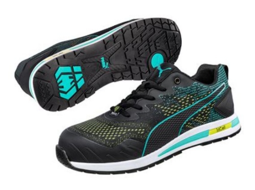 Picture of PUMA Vivid Knit Black/Green Safety Jogger